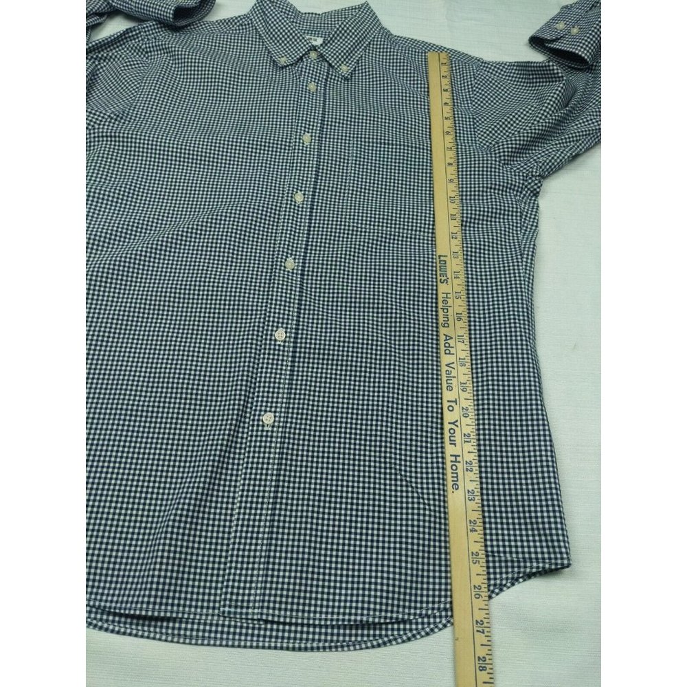 Uniqlo Mens Button Up Shirt Long Sleeve Size Medium Gingham - Picture 6 of 8